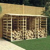 Pergole s krovom 6 kom 100 x 90 x 200 cm impregnirana borovina