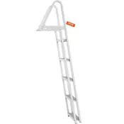 VEVOR Pristaniška lestev 5 stopenj Odstranljiva 61x455x1825 cm Proti drsenju