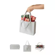 shumee VREČKA IZ FILCA 40X30X15 CM BEŽ ZA DARILO ZA NAKUPOVANJE DARILNA VREČKA
