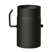 Dimna cev z zaklopko 180mm/ 250 t.1,5mm BLACK