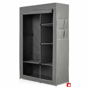 Siva tekstilna garderobna omara 105x161 cm – Rayen