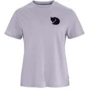 Fjällräven Fox Boxy Logo ženska majica, lavender mist (S)