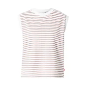 LEVIS  Majica Boxy Tank Top rjava/bela