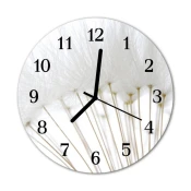 tulup.si Steklena okrogla ura Dandelion fi 30 cm