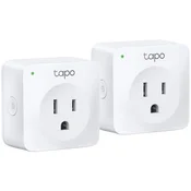 TP-Link Tapo P100 (2-pack), Mini Smart Wi-Fi Socket, Remote Control for Home Appliances, IEEE 802.11b/g/n, Bluetooth 4.2, Wi-Fi 2.4GHz, Android 4.4+, iOS 9.0+