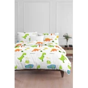 Lessentiel Maison Set posteljina Dinolar, 140x200 cm, Beli