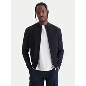 Milestone Usnjena jakna 61163860755 Mornarsko modra Slim Fit