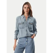 Guess Jeans srajca W6YH19 D1353 Modra Regular Fit