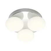 Redo 01-4306 - OVUM LED plafonsko svetlo za kupatilo, 3xLED/5W/230V, IP44, hrom