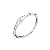 DIAMANT LETERNEL Prstan Ring aus 375 Weißgold mit Diamant srebrna