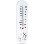 shumee Termometer s higrometrom, bel, 22 cm