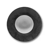 SATURNIA krožnik Pasta Bowl Breath 27,5cm, črn, porcelan