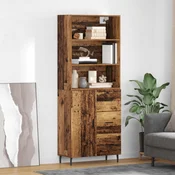 Highboard s ladicama 2 pcs Staro drvo Konstruirano drvo