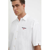 Pamucna košulja Polo Ralph Lauren za muškarce, boja: bijela, relaxed, s klasicnim ovratnikom, 710945727