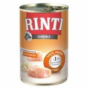 Varčno pakiranje RINTI Sensible 24 x 400 g - Konj, piščančja jetra & krompir