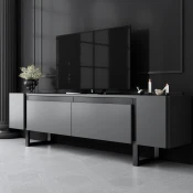 Hanah Home TV Komoda Yildiz, 180x50x30 cm, Antracit-Crna