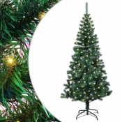 Umjetno predsvijetljeno božicno drvce Zelena 120 cm PVC i metal