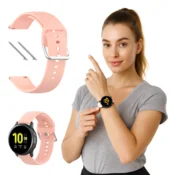 Pašček za Samsung Galaxy Watch 4 5 6 7 40mm/44mm/45mm/46mm/47mm Pro roza