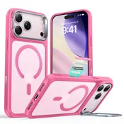 Hibridni ovitek ESR Classic Hybrid HaloLock Kickstand za iPhone 17 Pro Max - frosted pink