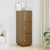 Visoka komoda boja meda 34 x 40 x 108,5 cm od masivne borovine
