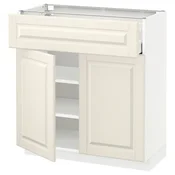 METOD / MAXIMERA Podni element s fiokom/2 vrata, bela/Bodbyn prljavobela, 80x37 cm