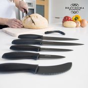 Stolni nož Bravissima Kitchen Set de 7 cuchillos Titanium Nehrđajući Čelik polipropilen