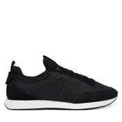Superge Calvin Klein Jeans Retro Runner Sock Laceup Mix YM0YM01414 Črna