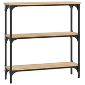 Vidaxl Konzolna mizica sonoma hrast 75x22,5x75 cm inženirski les