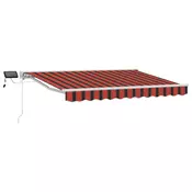 Rucni okvir tende s LED-ima Narancasta, Crna i Bijela 3 x 2,5 m