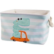 Kinder home Kutija za odlaganje igracaka, odece, kozmetike, sklopiva, sa pogodnim ruckama, za deciju sobu, spavacu sobu, dnevnu sobu - Dinosaurus