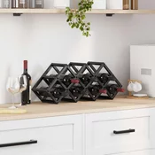Stalak za vino Crni hrast 63 x 16,5 x 25 cm
