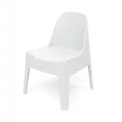 Prosperplast Plastični stol MILANE, bel, 60 x 58 x 73,5 cm
