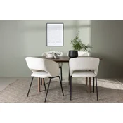 Venture Design Jedilna miza in stol Andy Day 180x75x90 cm naravna črna bela