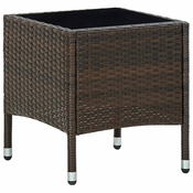 Vrtni stol smedi 40 x 40 x 45 cm od poliratana