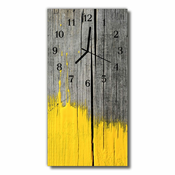 tulup.si Steklena navpična ura Les barve rumena 30x60 cm
