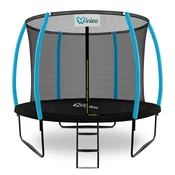 INLEA ULTIMATE Jump trampolin z notranjo zaščitno mrežo 305 cm - črna/svetlo modra