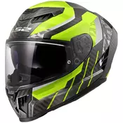 Full face motoristicka kaciga LS2 FF807 Dragon Trax fluo žuta