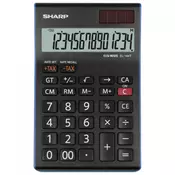 Kalkulator komercijalni 14mesta Sharp EL-144T-BL crni blister