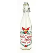 STEKLENICA Z ZAPORKO 1L VESEL BOŽIČ