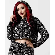 Hoodi moška - Purr Off Cropped - KILLSTAR - KSRA004581