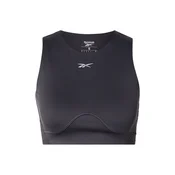 Reebok Športni top LUX CONTOUR črna/srebrna