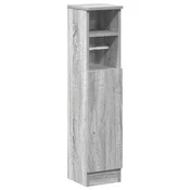 Vidaxl Kopalniška omarica z držalom za rolete siva sonoma 20,5x22x90 cm