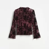 Reserved - Mrežasta bluza sa cvetnim dezenom