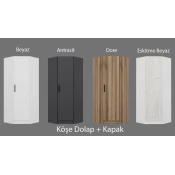 Hanah home Ormar Kale 1 Anthracite 74x210x52cm Antracit