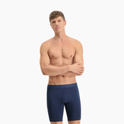 Mens Puma Sports Microfiber Long Boxers 2 Pack, Blue, Size 4, Clothing