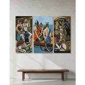 WallXpert triptih na platnu Huhu3165, Max Beckmann – Departure, 170 x 90 cm