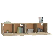 Greatstore Stenska omarica 2 kosa sonoma hrast 80x35x36,5cm inženirski les