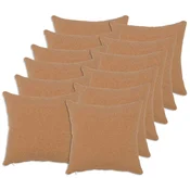 vidaXL Prevleka za blazino 12 pcs HEERLEN Bež 50 x 50 cm Bouclé