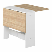 Raztegljiva jedilna miza z mizno ploščo v hrastovem dekorju 76x28 cm Papillon – TemaHome