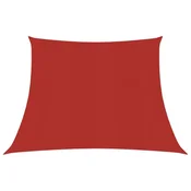 Vidaxl Senčno jadro 160 g/m2 rdeče 4/5x4 m HDPE